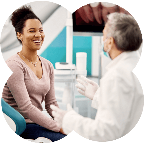 dentist with patient